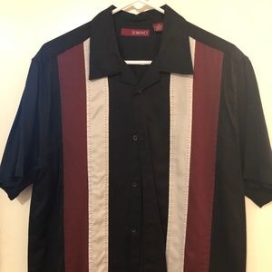 Men button up polo shirt